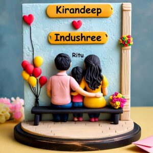 Family Tabletop 3D Art (1 kid)