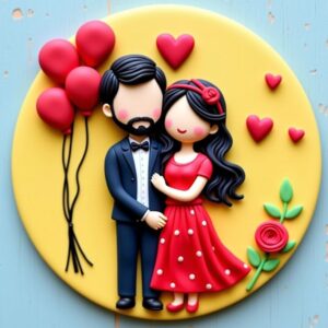 Handmade lovely couple combo 3D Art