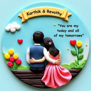 Handmade Gorgeous Couple 3D Art