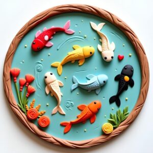 Handmade Beautiful Fish 3D Art