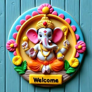 Handmade Lord Ganesha 3D Art