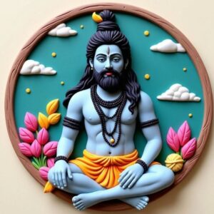 Handmade Lord Shiva 3D Art