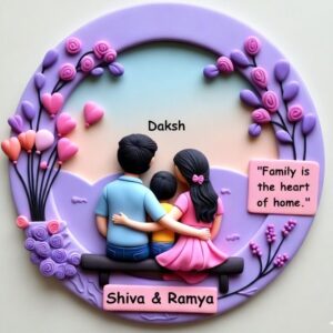 Handmade Forever Family 3D Art (1 kid)